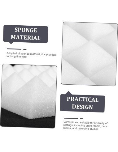 Paneles Acústicos Autoadhesivos Toyvian 4pcs 30x30cm