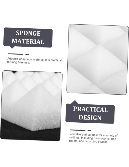 Paneles Acústicos Autoadhesivos Toyvian 4pcs 30x30cm