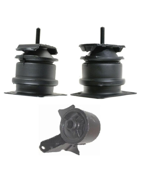 Juego de 3 Soportes de Motor Delantero y Trasero JUNLIWTECH para Acura TL 1999 y Honda Accord 1998-2002