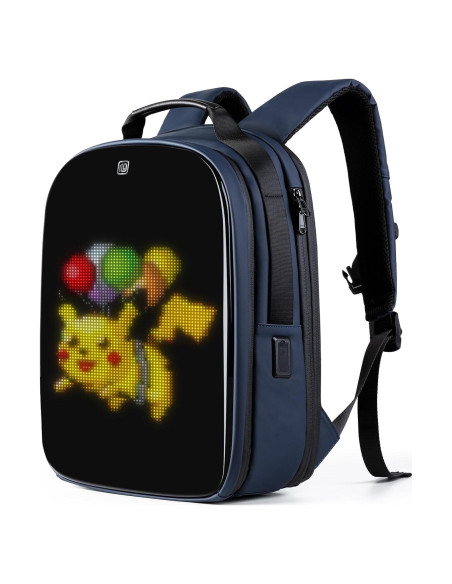 Mochila Gelrova LuminaPack X1 LED Antirrobo 20-25L Azul