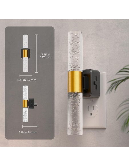 Luz Nocturna LED Regulable 100LM L LOHAS con Sensor 3000K