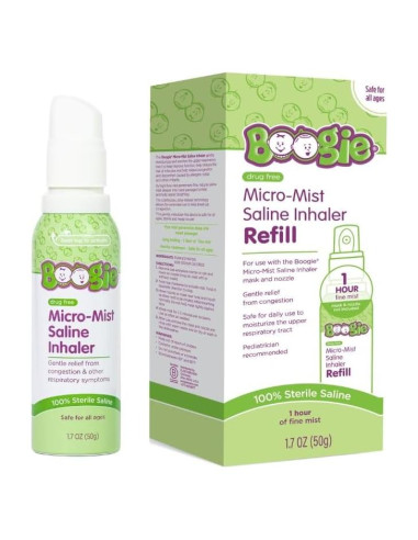 Inhalador Salino Boogie Micro-Mist 48 g - Alivio Congestión Nasal