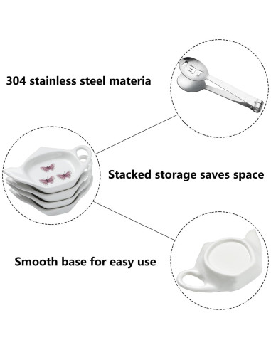 Juego de 6 posavasos de cerámica Sailench para té 12 cm