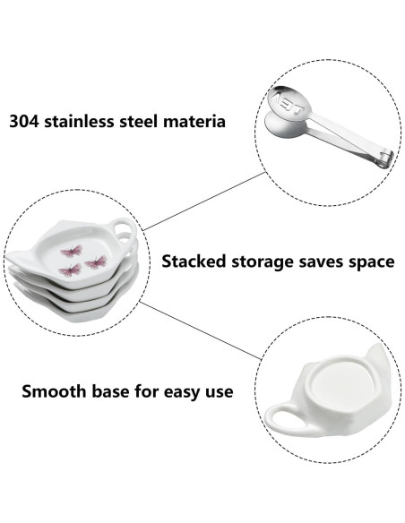 Juego de 6 posavasos de cerámica Sailench para té 12 cm