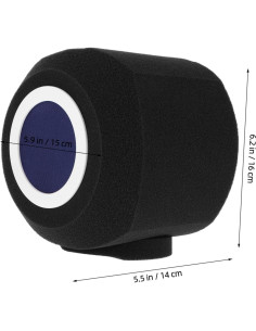 Cubierta de Viento para Micrófono Milisten Filtro Antipop 2