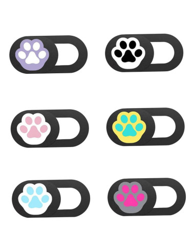 Juego de 6 Cubiertas de Privacidad para Webcam DIYEAH - Garra de Gato