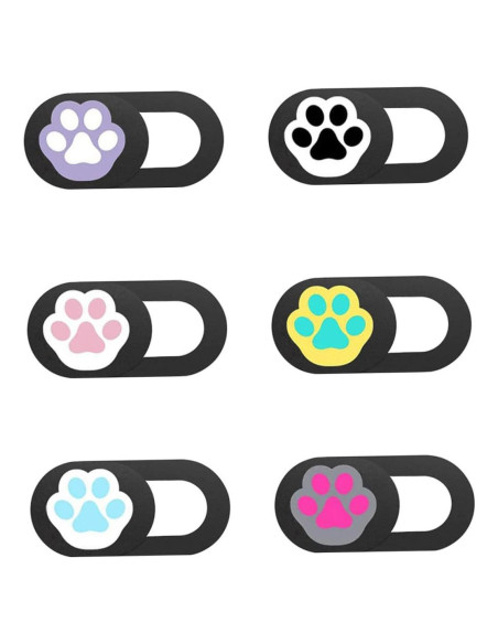 Juego de 6 Cubiertas de Privacidad para Webcam DIYEAH - Garra de Gato