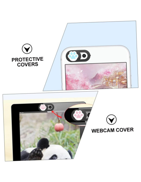 Juego de 6 Cubiertas de Privacidad para Webcam DIYEAH - Garra de Gato