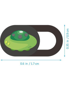 Cubierta de Webcam HOMSFOU 3pcs Deslizante ABS Negro 2