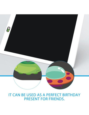 Cubierta de Webcam HOMSFOU 3pcs Deslizante ABS Negro