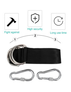 Cintas de Hamaca Colgantes YARNOW 200x4.8cm Resistentes 2