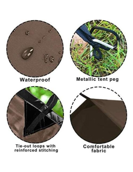 Lona Impermeable KALINCO 3x3m para Camping y Senderismo