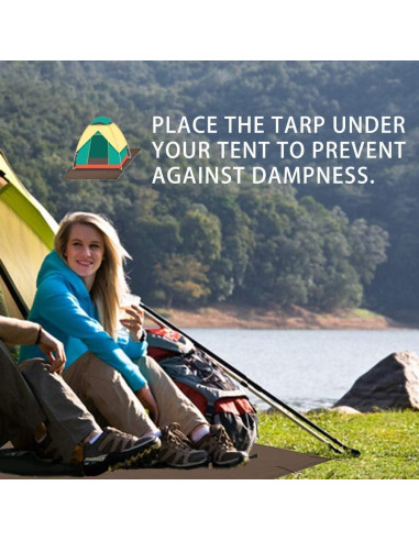 Lona Impermeable KALINCO 3x3m para Camping y Senderismo