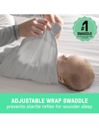 SwaddleMe Swaddle Original 100% Algodón 0-3 Meses Paquete de 3
