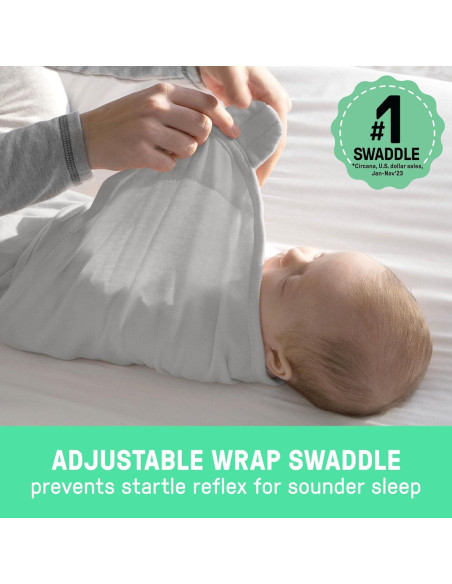 SwaddleMe Swaddle Original 100% Algodón 0-3 Meses Paquete de 3