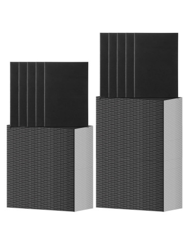 Paquete de 100 Cuadernos A5 Rayados Handepo Tapa Suave Negro