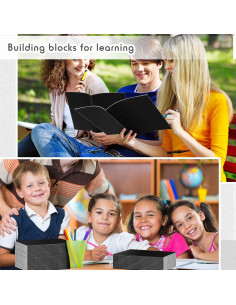 Paquete de 100 Cuadernos A5 Rayados Handepo Tapa Suave Negro 2