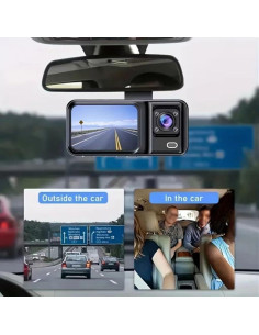 Cámara Dash Shkalacar RM Doble 1080P con Visión Nocturna 2