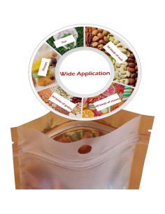 100 Bolsas Mylar Reutilizables WEKOIL 8x13cm Cierre Cremallera 2