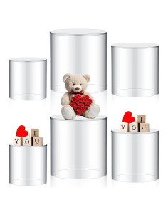 6 Soportes Acrílicos Redondos para Exhibición 10-15 cm DoubleFill