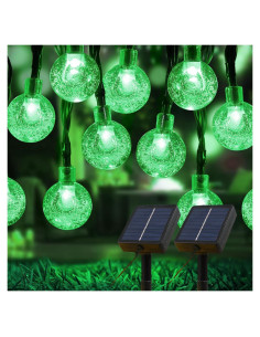 Luces Solares de Cadena USOKYO 120 LED 22m Verde Impermeables