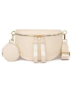 Bolso Cruzado Eslcorri para Mujeres - Cuero, 14x22x6 cm