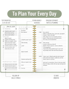 Planificador Diario Sin Fecha MeDolove Verde 14x21.6 cm 2