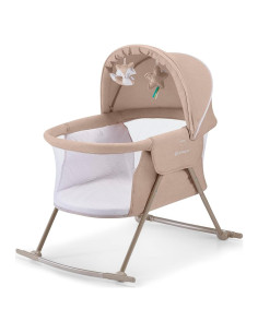 Cuna de viaje Kinderkraft LOVI plegable con mosquitera beige