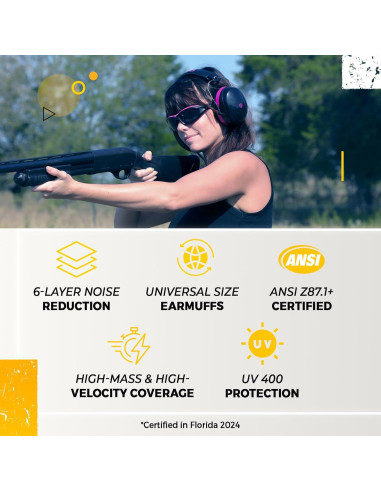 TradeSmart Protección Auditiva y Gafas para Tiro NRR 28