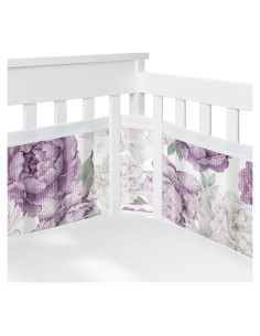 Forro de Cuna de Malla Sweet Jojo Designs 2 Piezas Floral