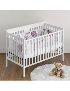 Forro de Cuna de Malla Sweet Jojo Designs 2 Piezas Floral 2