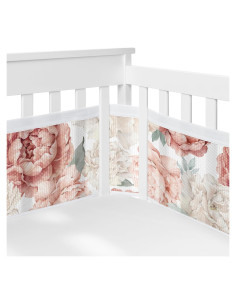 Forro de Cuna de Malla Sweet Jojo Designs Rosa Boho 2 Piezas