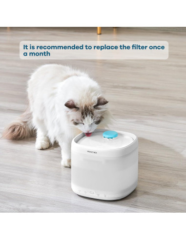 Filtro de Agua para Gatos PAWGETHER 3 Piezas 67oz/2L