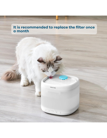 Filtro de Agua para Gatos PAWGETHER 3 Piezas 67oz/2L