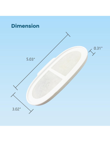 Filtro de Agua para Gatos PAWGETHER 3 Piezas 67oz/2L