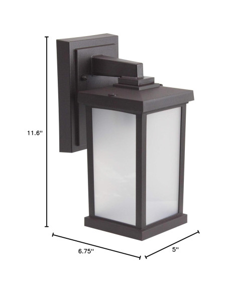 Luz de Pared de Seguridad Exterior Solus - Sensor Movimiento, Bronce