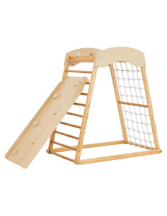 Gimnasio Interior GLACER para Niños 1-3 Años con Tobogán y Escalera