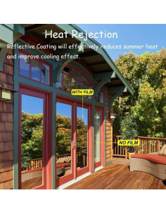 Película de Ventana Privacidad Unidireccional SW 45cm x 3.05m Plata 2