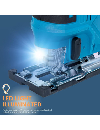 Sierra de calar eléctrica UDIYO 18V 750W con 6 hojas