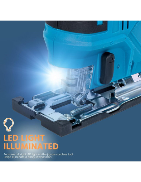 Sierra de calar eléctrica UDIYO 18V 750W con 6 hojas