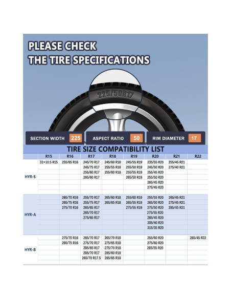 Cadenas de Nieve SCITOO 180179 para SUV y Camiones - Juego de 2