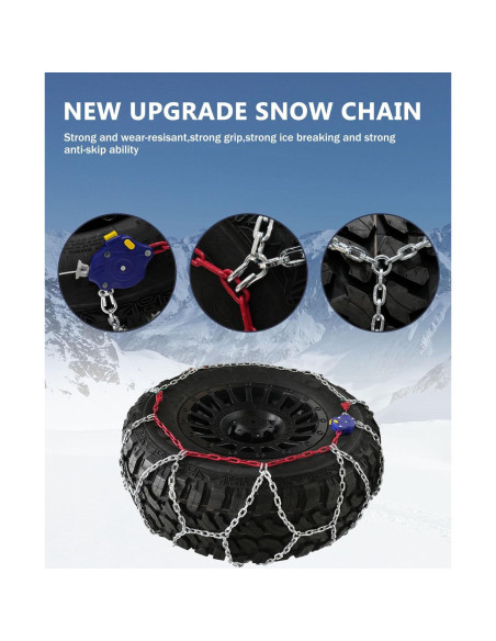 Cadenas de Nieve SCITOO 180179 para SUV y Camiones - Juego de 2