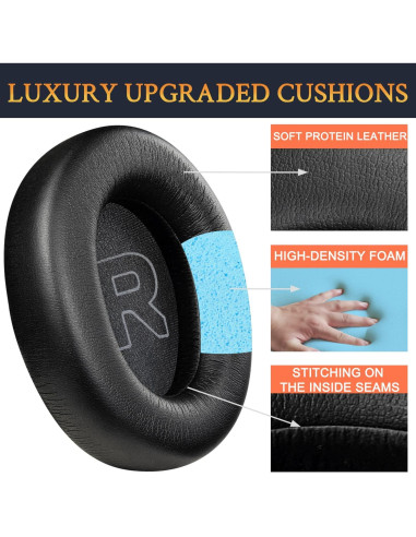 Almohadillas de Repuesto SOULWIT para Steelseries Arctis Nova Pro - Negro