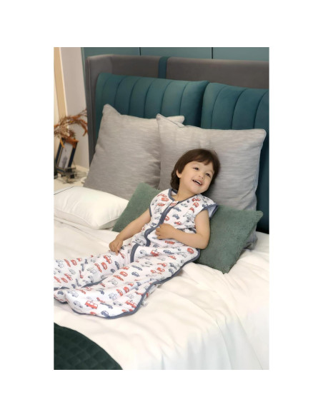 Saco de Sueño TADO MUSLIN 1.0 TOG para Bebé 2-4 Años Coches