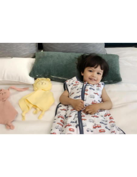 Saco de Sueño TADO MUSLIN 1.0 TOG para Bebé 2-4 Años Coches