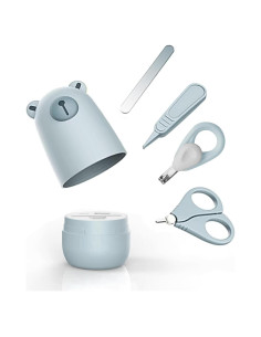 Set de Cuidado de Uñas para Bebés Oso Azul 4 en 1