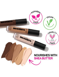 Corrector de Cobertura Completa Wet n Wild Incognito Castaño Profundo 2