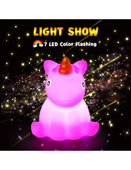 Juguetes de Baño Woby para Niños 1-3 Años con Luz LED