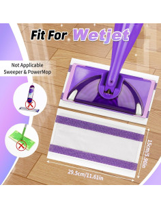 20 Almohadillas Desechables para Mop Jet Húmedo Hofosi 2