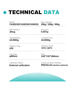 Balanza Analítica JOANLAB 500g x 0.001g Doble Pantalla 2